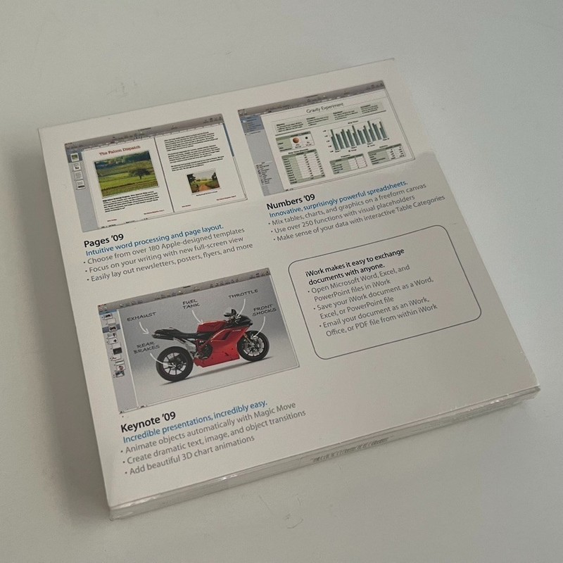 Apple iWork '09 (Retail) - Full Version for Mac MB942Z/A - Sealed gallery