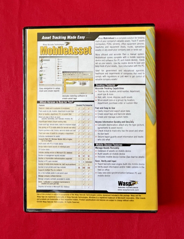 Wasp MobileAsset v5 Pro 5.3-PC user 1 mobile user + MobileAsset Enterprise v6.2 gallery