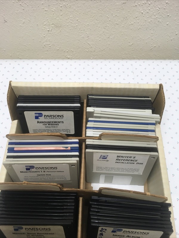 Vtg Parsons Technology Software Version 2.0-3.0 Install Floppy Disks #PdD gallery
