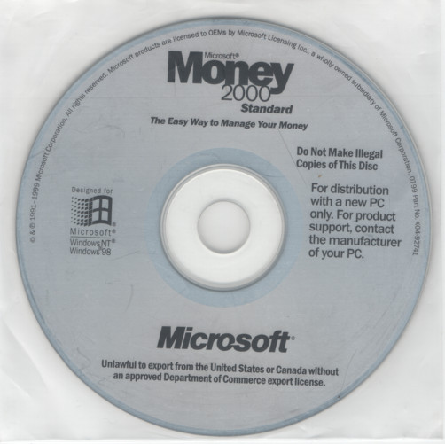 Microsoft Works 2000 Windows PC CD-ROM + Encarta + Money gallery