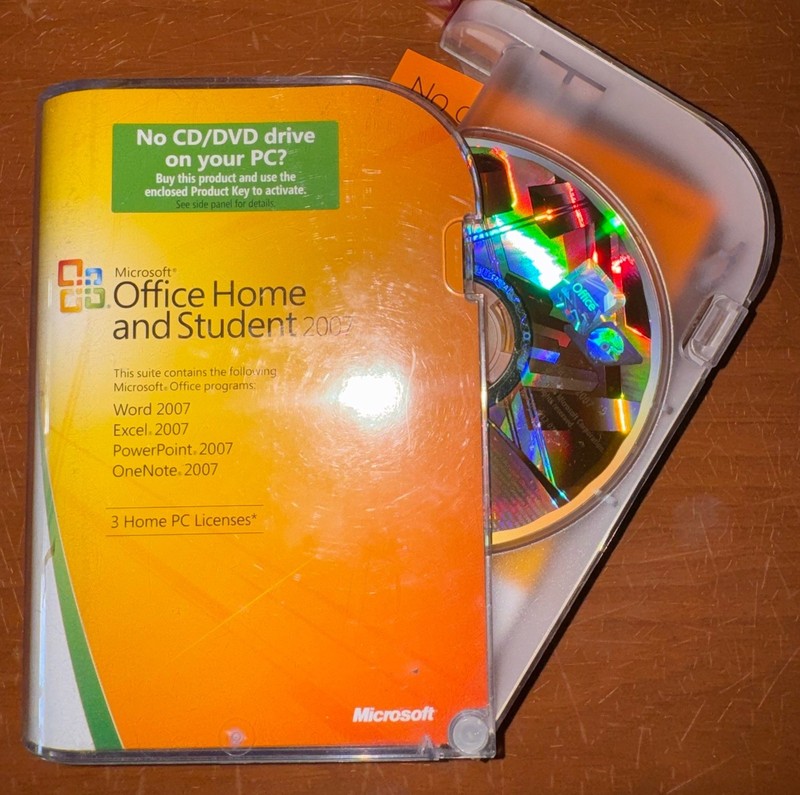 Microsoft Office 2007 Home Student 3 User Word Excel Powerpoint Windows 10 11