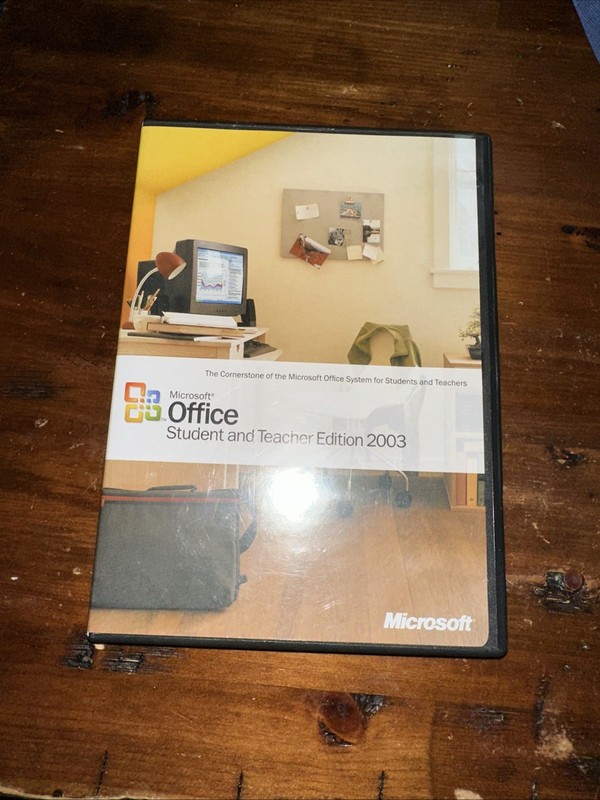 Microsoft Office Student and Teacher Edition 2003 Word Excel w/ Key, Genuine VGC