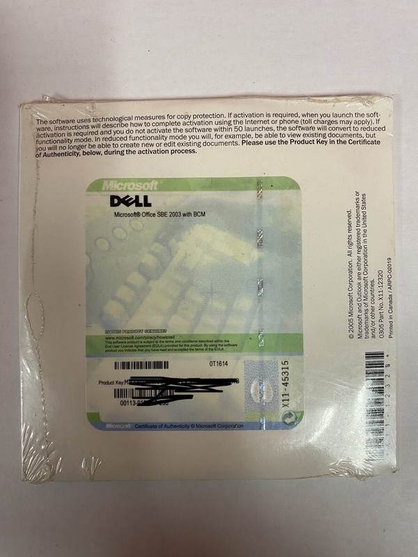 Microsoft Office Small Business Edition 2003 w/ Business Contact Manager -sealed
