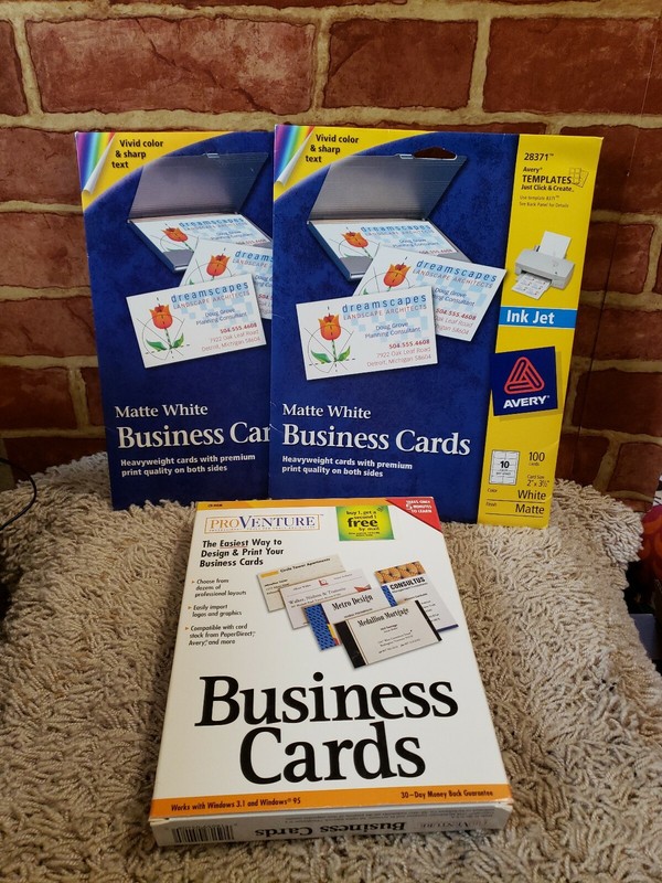 Pro Venture Business Cards Software (Platform: Windows 95) PLUS CARD STOCK 2903 gallery