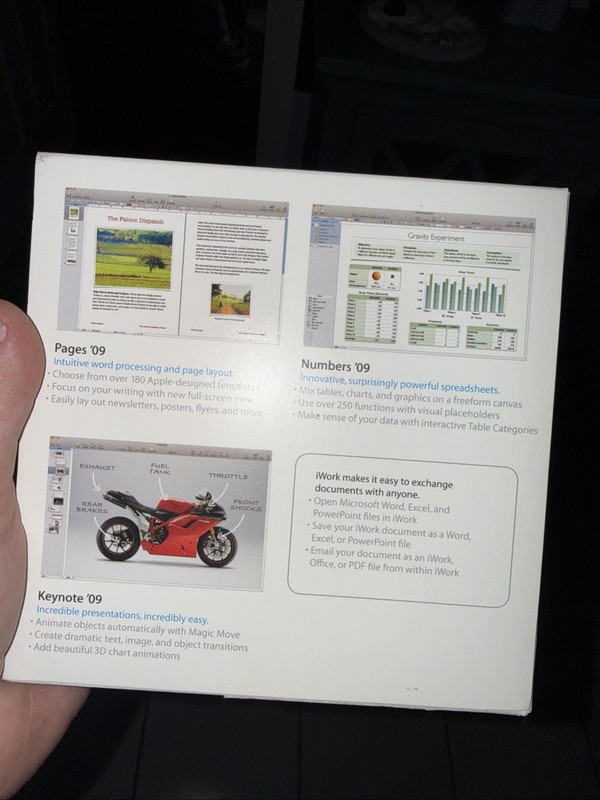 Apple iWork '09 (Retail) (1 User/s) - Full Version for Mac MB942Z/A gallery