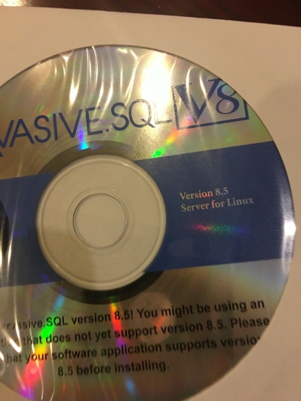 NEW 4 CDs Pervasive.SQL Server version 8.5 for Windows/Linux/Netware/Workgroup gallery