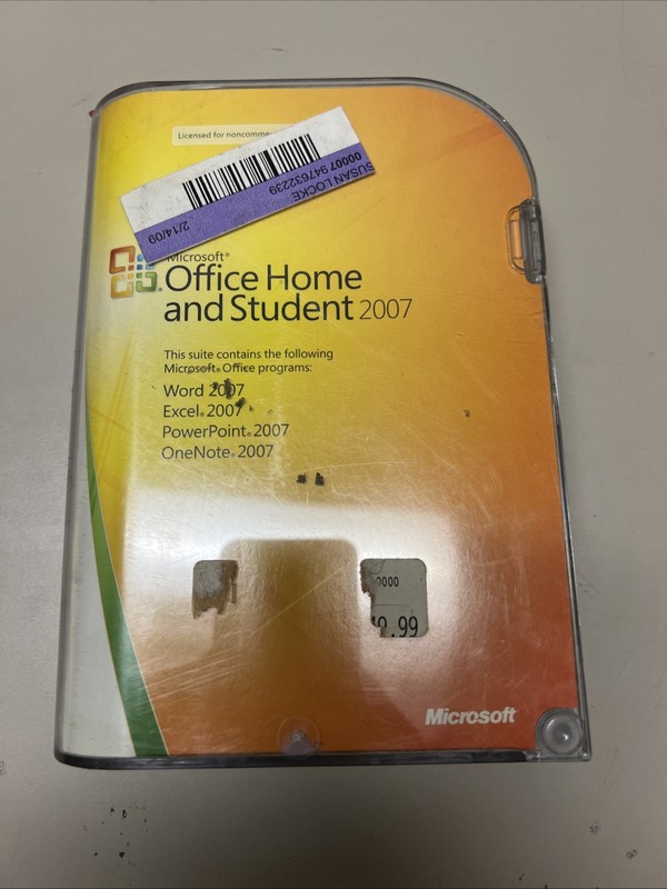 Microsoft Office 2007 Home and Student, Full Version For 3 PC’s