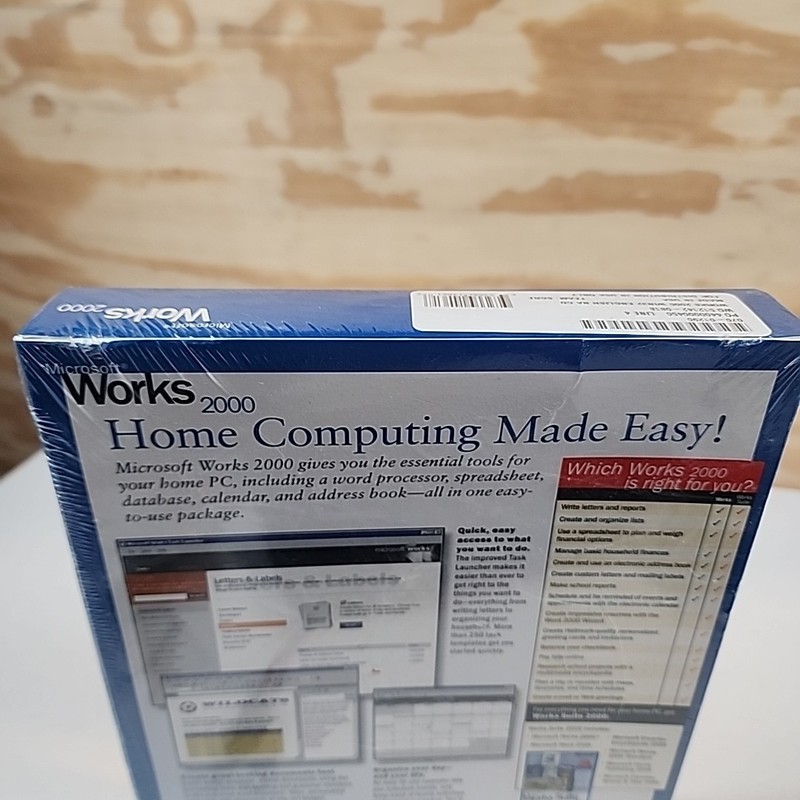 Vintage Microsoft Works 2000 Requires Windows 95 or 98 CD-ROM gallery