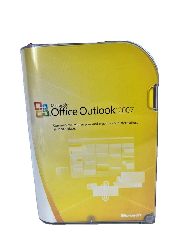 Microsoft MS Office Outlook 2007 Full Retail Box English Version New Sealed NOS