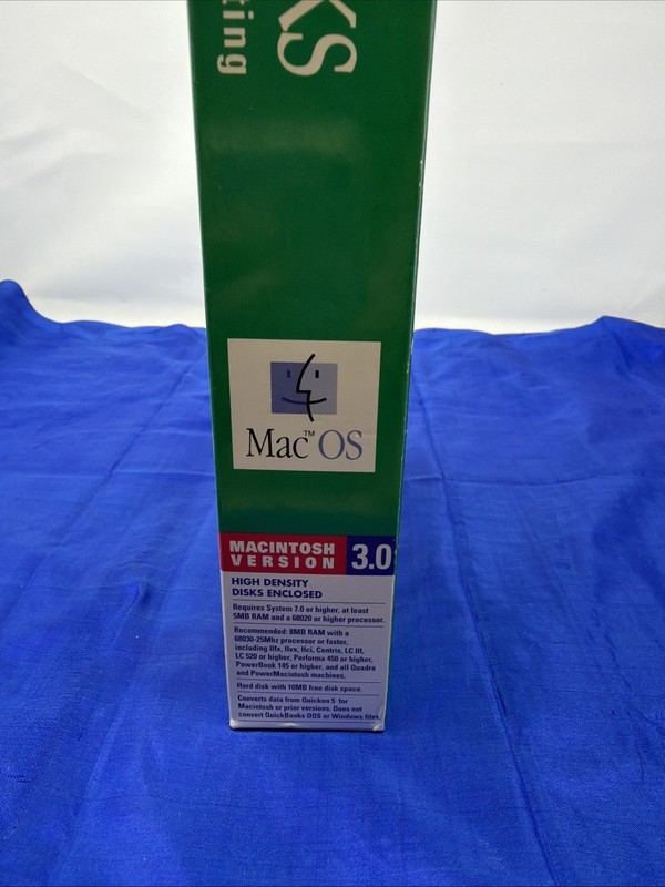 QuickBooks for Macintosh Version 3.0 Floppy Disk Vintage Accounting Software gallery