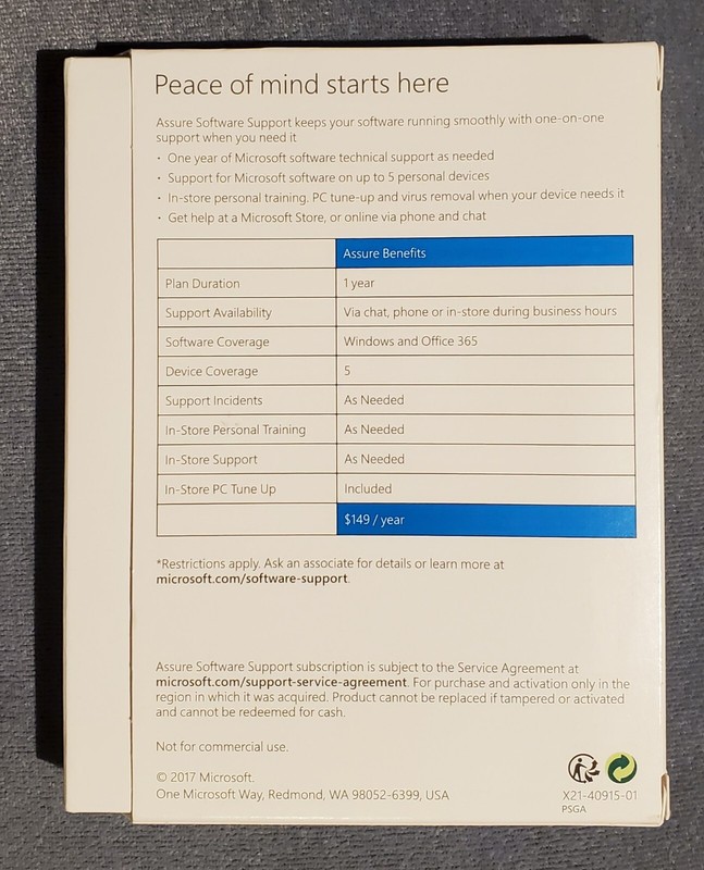 MICROSOFT ASSURE Software Support 1 Year One-on-One In Store Training Retail NEW gallery