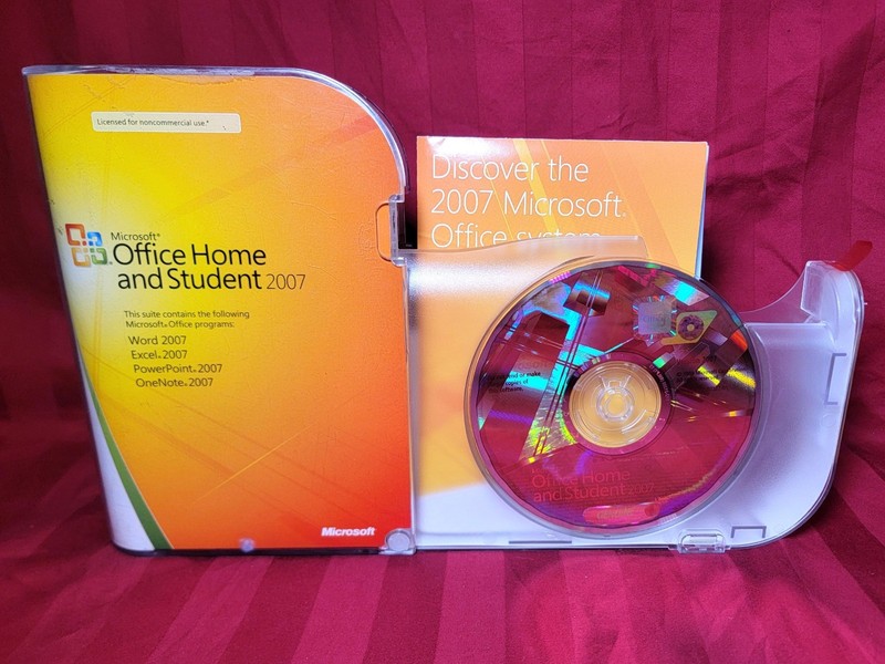 Microsoft Office 2007 Home and Student w/Key – Excel, Word, PowerPoint, OneNote