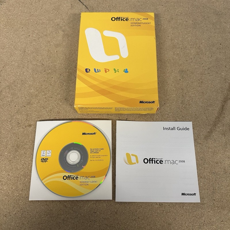 Microsoft Office 2008 Home & Student Edition for Mac Complete