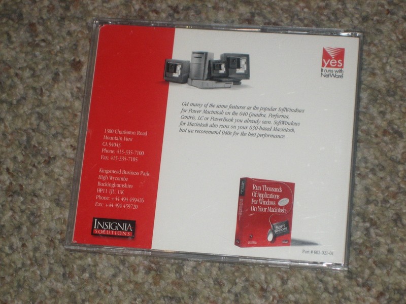 INSIGNIA SOLUTIONS SOFT WINDOWS FOR YOUR MAC INSTALLATION GUIDE gallery