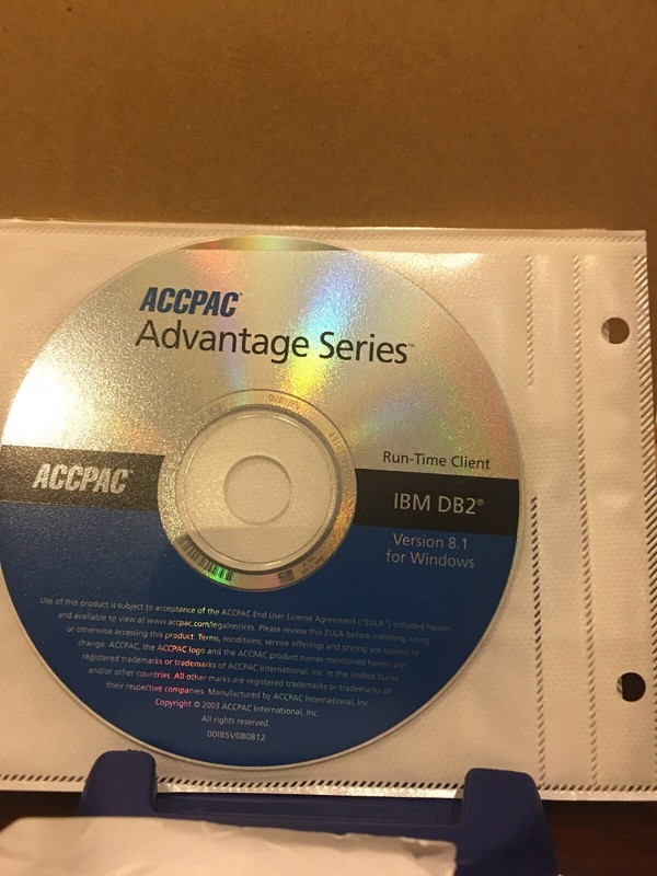 RARE Brand New ACCPAC Advantage Series for IBM DB2 Master CDs. Windows And Linux gallery