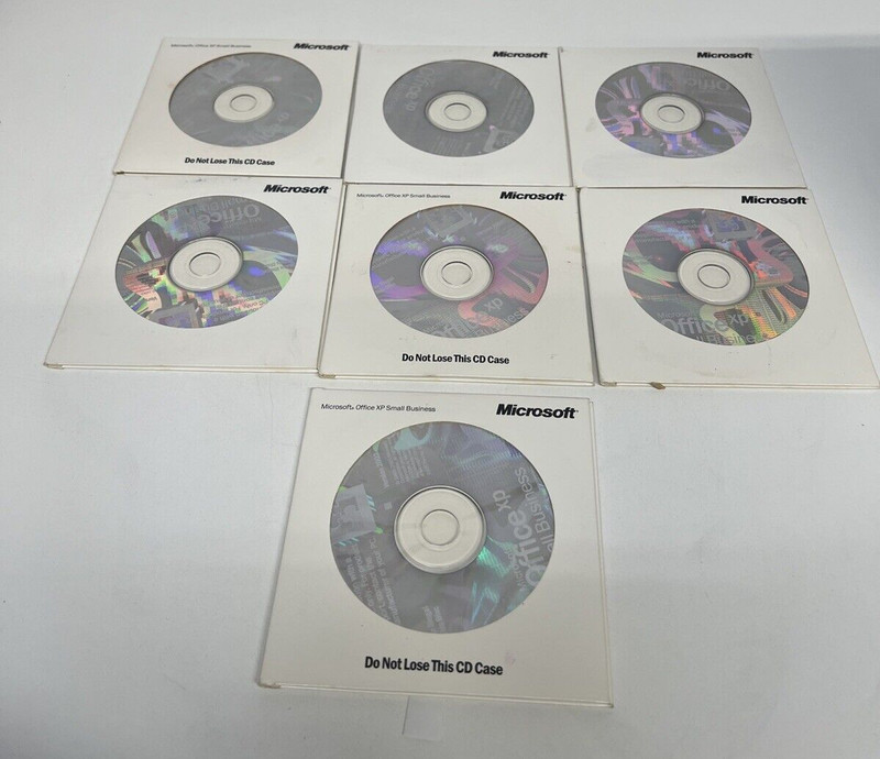 Lot 6x Microsoft Office XP SBE Small Business Edition W/Key PC Computer Software