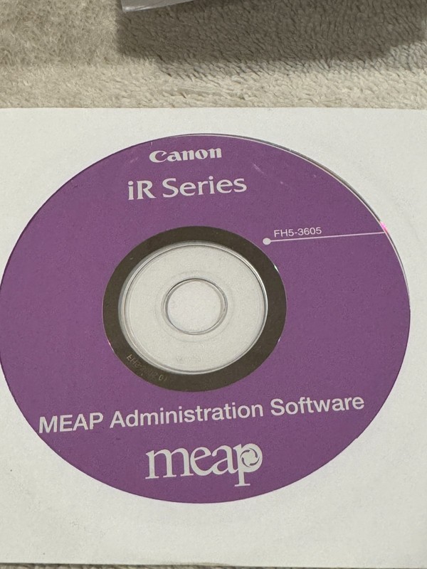 Canon IR Series MEAP Software – CD ONLY IN VERY GOOD CONDITION!!!