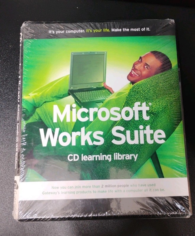 Microsoft Works Suite 2002 CD Learning NEW SEALED