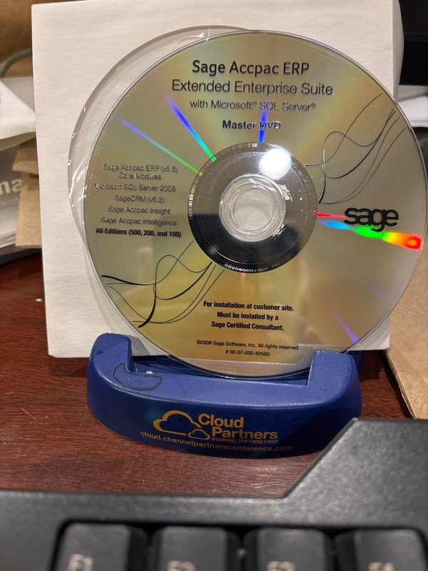 BRAND NEW SAGE ACCPAC ERP EXTENDED ENTERPRISE SUITE WITH SQL SERVER MASTER DVD gallery