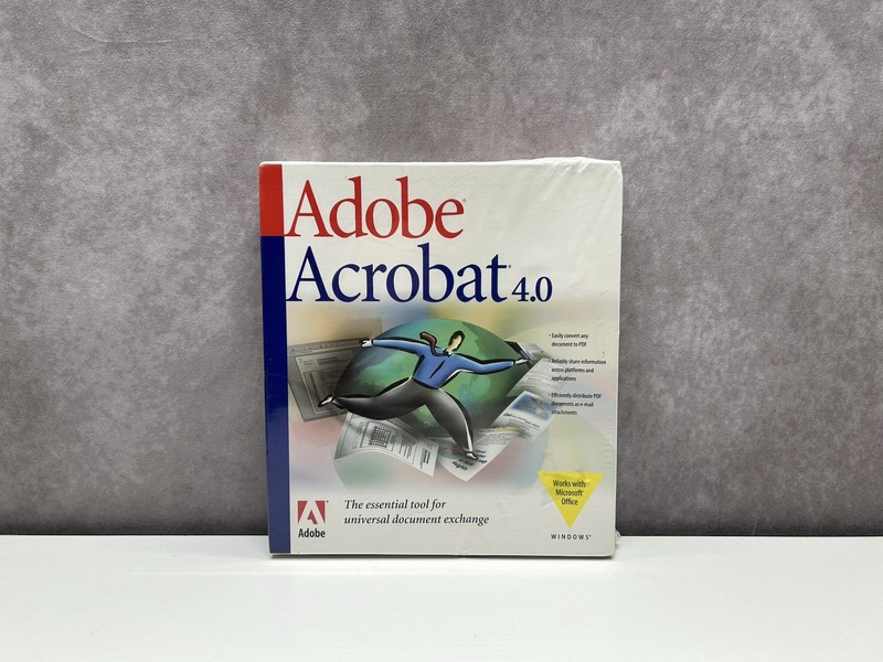 Adobe Acrobat 4.0 for Windows CD-ROM 22001201 New Sealed Retail Version