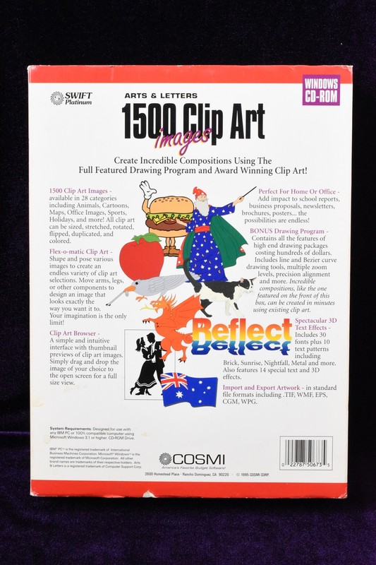 1500 Clip Art Images Computer PC Vtg CD Cosmi (1996) - Graphics Pictures Design gallery