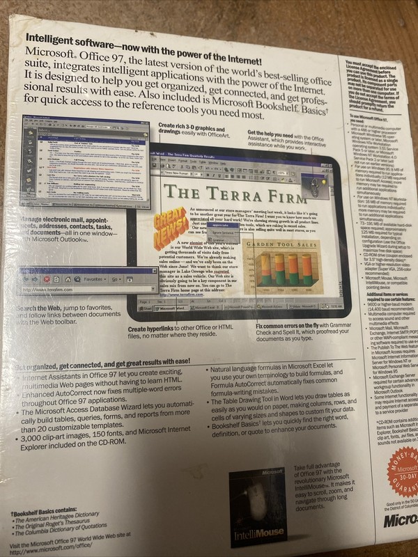 Microsoft Office 97 Professional Edition + Bookshelf Retail 1 User Full Retail gallery