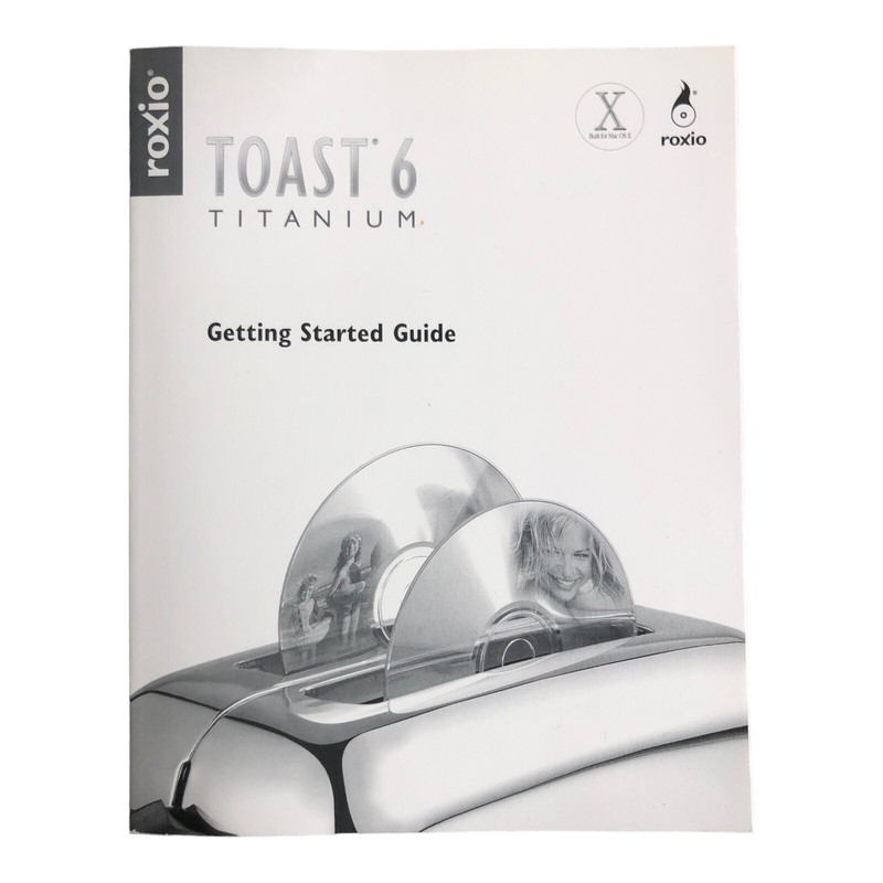 ROXIO TOAST 6 TITANIUM CD/DVD BACKUP SOFTWARE (JMS9) TC Vintage Max OS X PC gallery