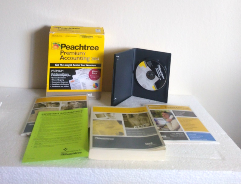 Sage Peachtree Premium Accounting 2004 For Windows PC , Vintage gallery