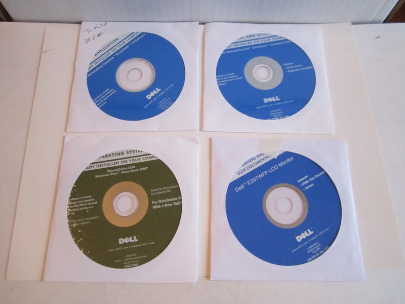 4 DELL COMPUTER OPERATIND CD DISCS & DIGITAL PHOTOS FOR DUMMIES & MORE-TUB BN-12