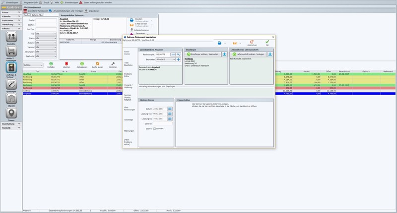 Craftsman invoice program invoice software network solution 10 PC server client gallery