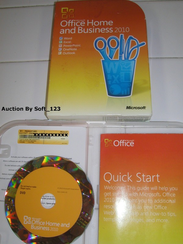 Microsoft Office 2010 Home & Business For 2 PCs Outlook/Excel/Word/PowerPoint gallery