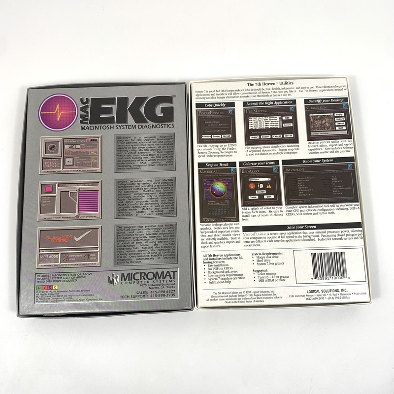 Micromat MAC EKG Macintosh System Diagnostics & Macintosh Utilities For System 7 gallery