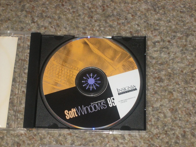 LOT OF 3 INSIGNIA SOLUTIONS SOFT WINDOWS 95 INSTALL DISCS FOR MACINTOSH gallery