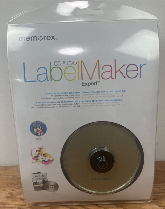 Memorex CD & DVD Label Maker Expert- Software & 138 Labels- Inkjet or Laser NEW