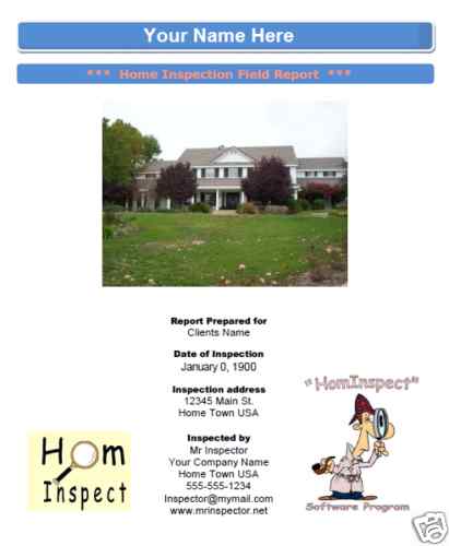 Home Inspection Report Software - HomInspect Premium Edition gallery