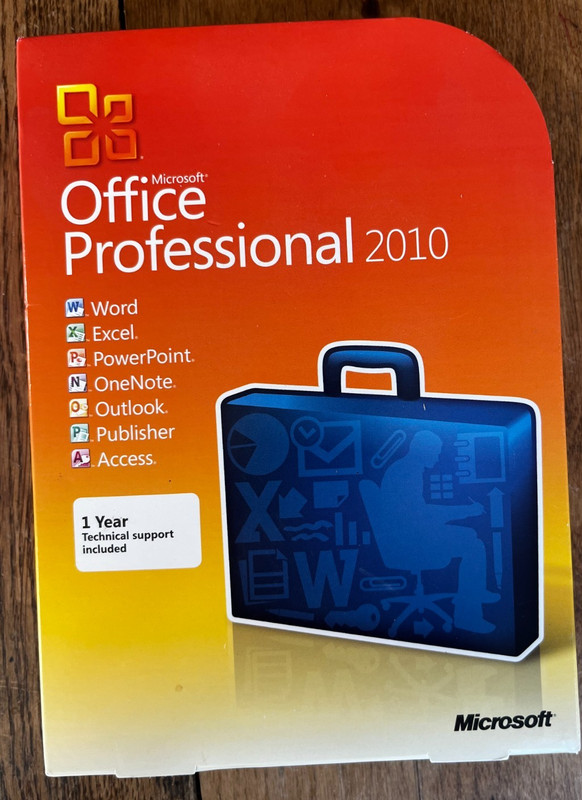 Microsoft Office Professional 2010 Windows Retail w/ Product Key Employee Bought