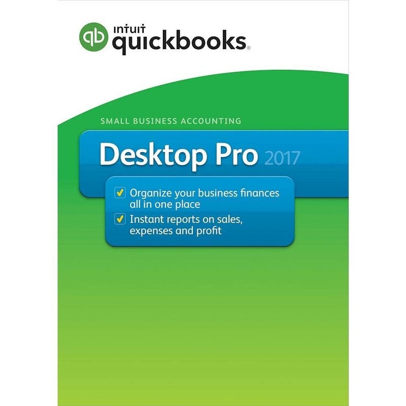 INTUIT Quickbooks Pro 2017 For Windows Full Retail USA Version NOT SUBSCRIPTION