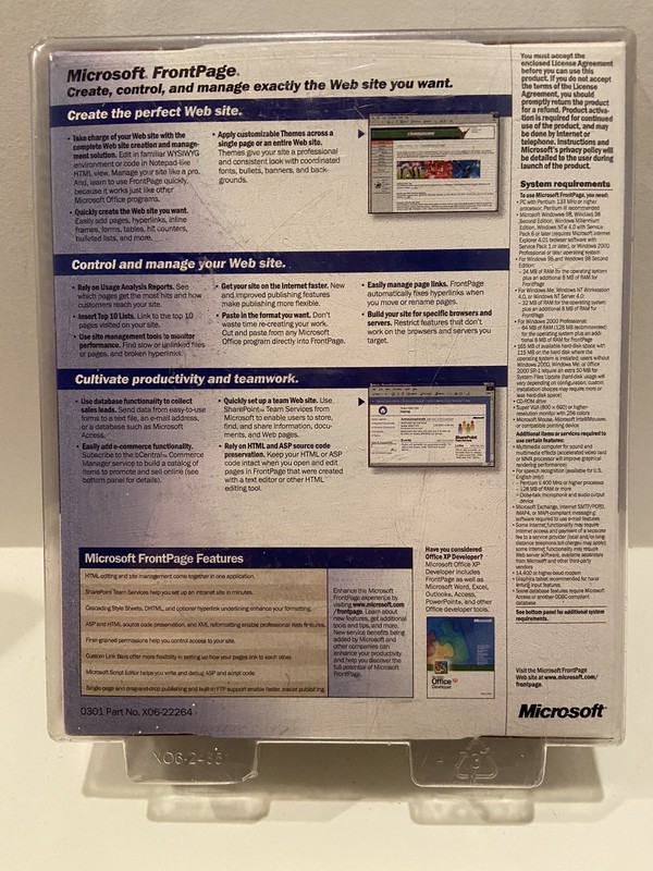 Microsoft FrontPage Version 2002 Web Site Creation for Windows 2000, ME, 98 New gallery
