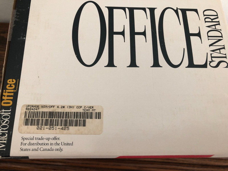 1994 Microsoft Office Standard Edition v. 4.2 gallery