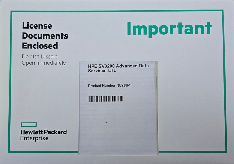 HPE StoreVirtual 3200 Advanced Data Services Suite License LTU N9Y66A