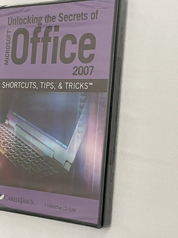 Unlocking the Secrets of MICROSOFT OFFICE 2007 CD-ROM Shortcuts New Sealed 0823 gallery
