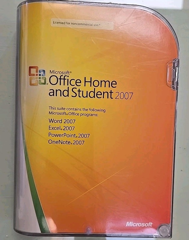 Microsoft Office Home and Student 2007 Word Excel PowerPoint OneNote With Key
