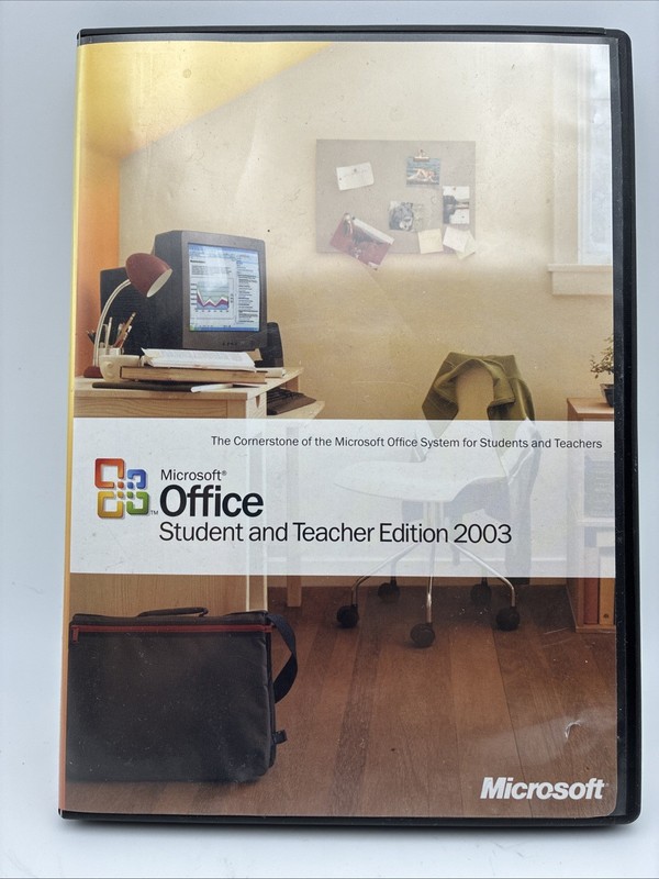 Microsoft Office Student and Teacher Edition 2003 Word Excel w/ Key