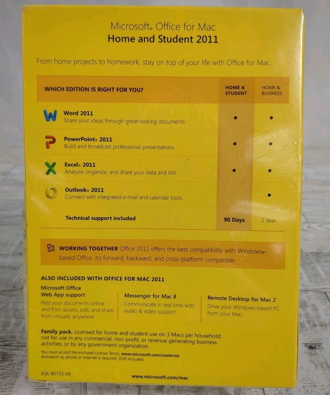 NSB MICROSOFT Office:Mac 2011 Home & Student Family Pk Software(3 Users/3 Macs) gallery