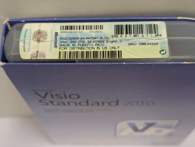 Microsoft Visio Standard 2010 Used Product Key Code Disc DVD Original Packaging gallery