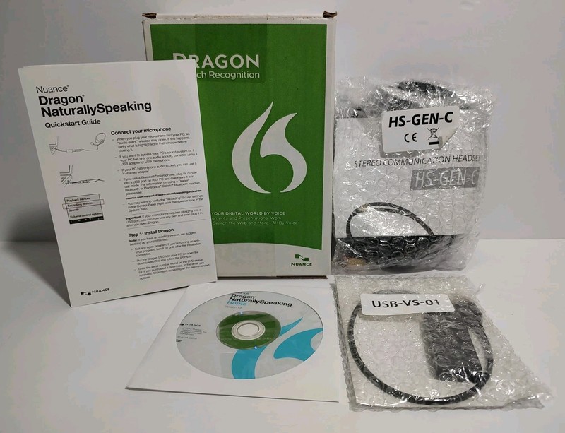 Nuance Dragon NaturallySpeaking 13 software w/ Headset - New Retail Box gallery