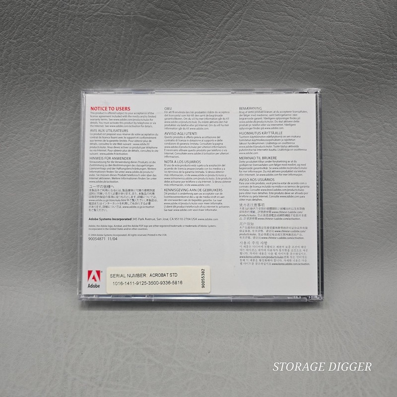 2004 Adobe Acrobat 7.0 Standard 90054870 90054885 Upgrade for Windows, CD gallery