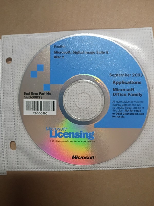Microsoft Digital Image Suite 9 Office Software Suite CD S83-00073 S83-00183 gallery