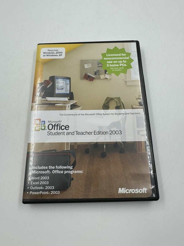 Microsoft Office 2003 Student and Teacher Edition (Retail) (3 User/s) – Full…