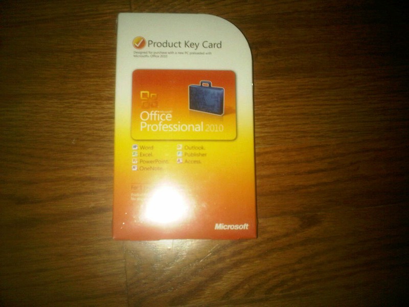 Microsoft Office Professional 2010 Product Key Card (PKC),SKU 269-14834,Full,NIB gallery